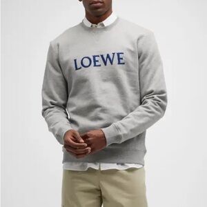 Loewe Logo-Embroidered Cotton-Jersey Sweatshirt